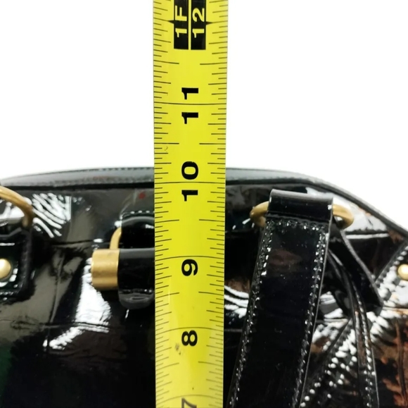 Like New Yves Saint Laurent YSL Crocodile-Skin Embossed Patent Leather Muse Bag - Picture 14 of 17